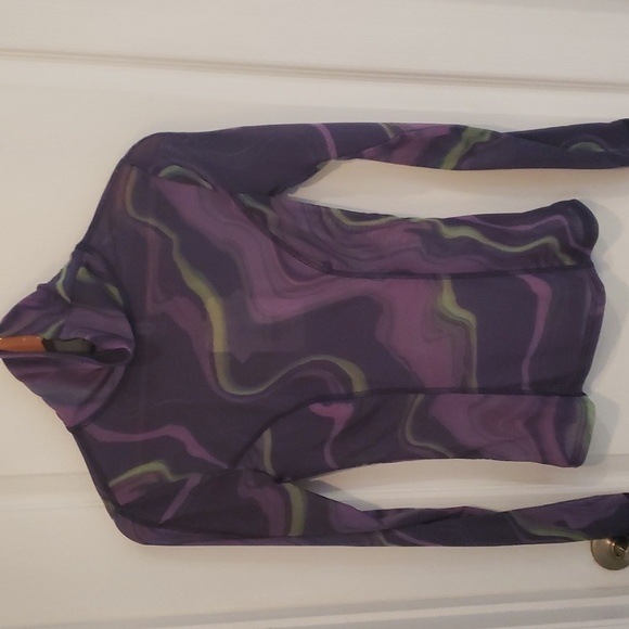 Fabletics Felicity Mesh tie dye top in purple size xs - Picture 2 of 9